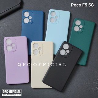 เคสโทรศัพท์มือถือ แบบนิ่ม ทรงสี่เหลี่ยม สีมาการอง สําหรับ Poco f5 5G Poco f5 5G