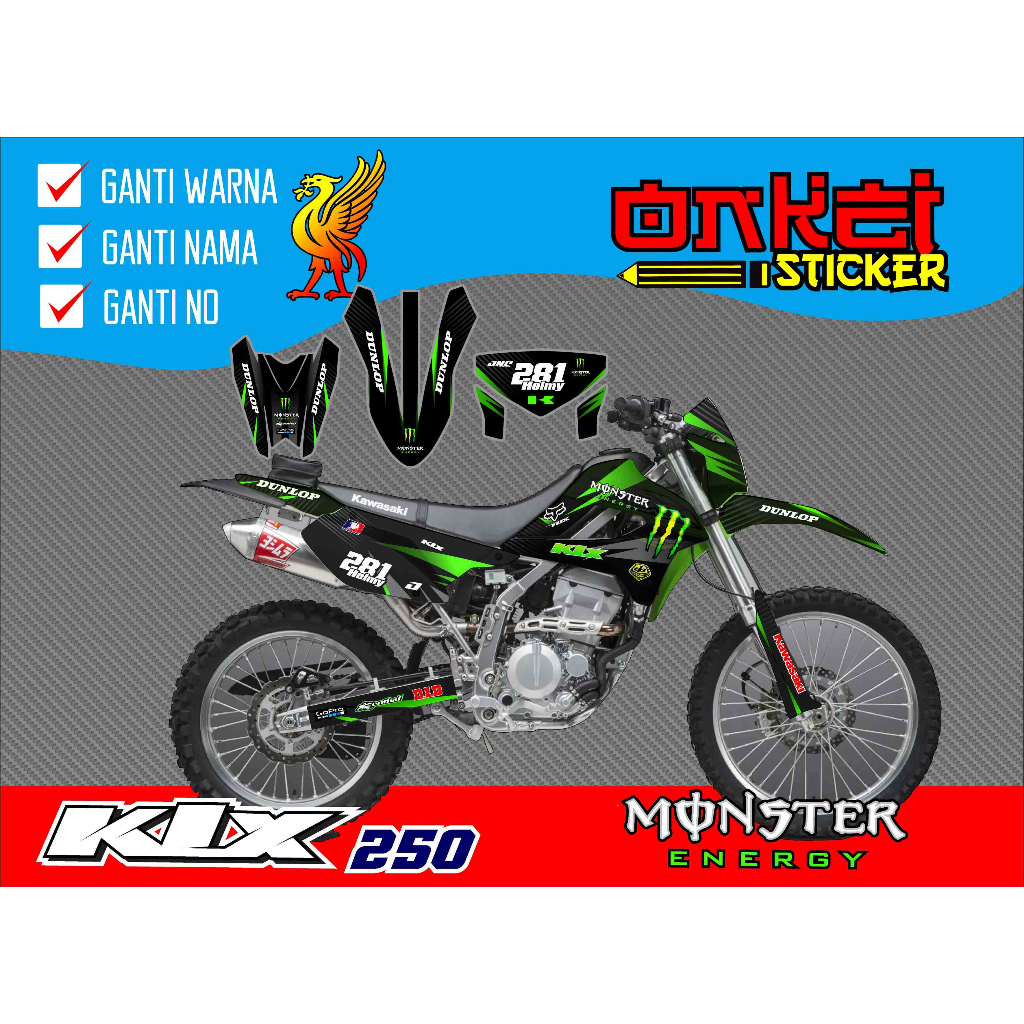 สติ๊กเกอร์ DECAL KLX 250 และ DTRACKER 250 KD1