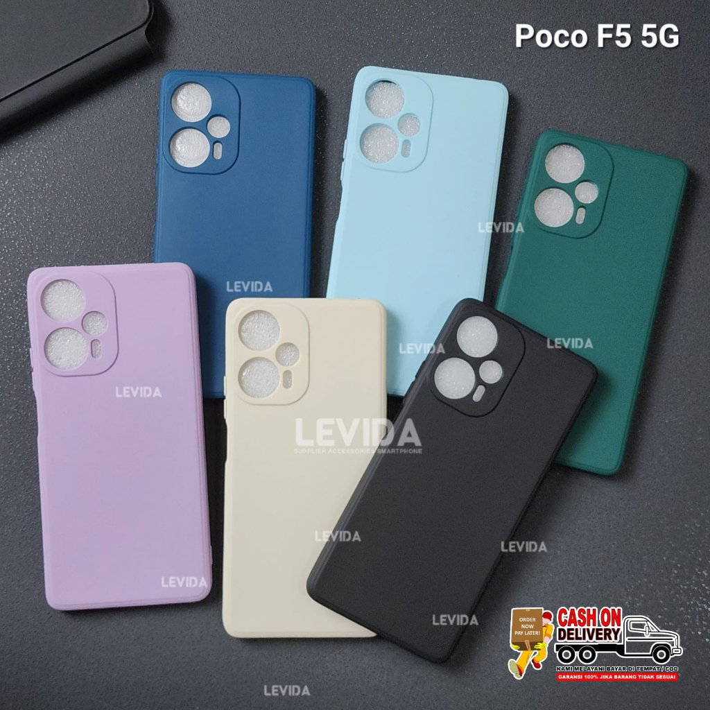 Poco F5 5g Softcase Macaron Square / Case Square Edge Case Poco F5 5g