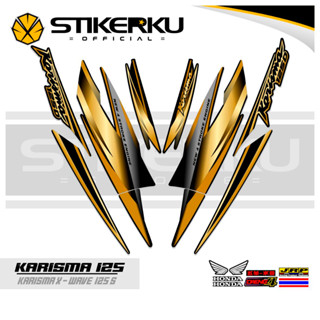 สติกเกอร์ ลาย Charisma STRIPING 125s 125s KARISMA STICKER 125s KARISMA STICKER DECALS Variations STRIKER Contemporary Charisma SIKER Unique ORI Stickersimple STRIPPING Motocycle Trim WAVE 125s SUPRA Father stickerkustore