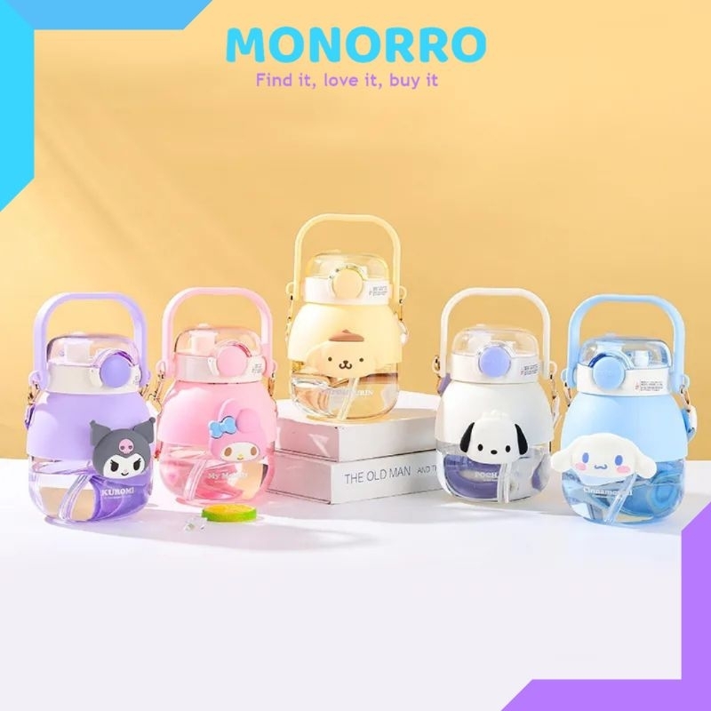 Sanrio Drinking Bottle Sanrio 2in1 Straw Drinking Bottle 1050ml