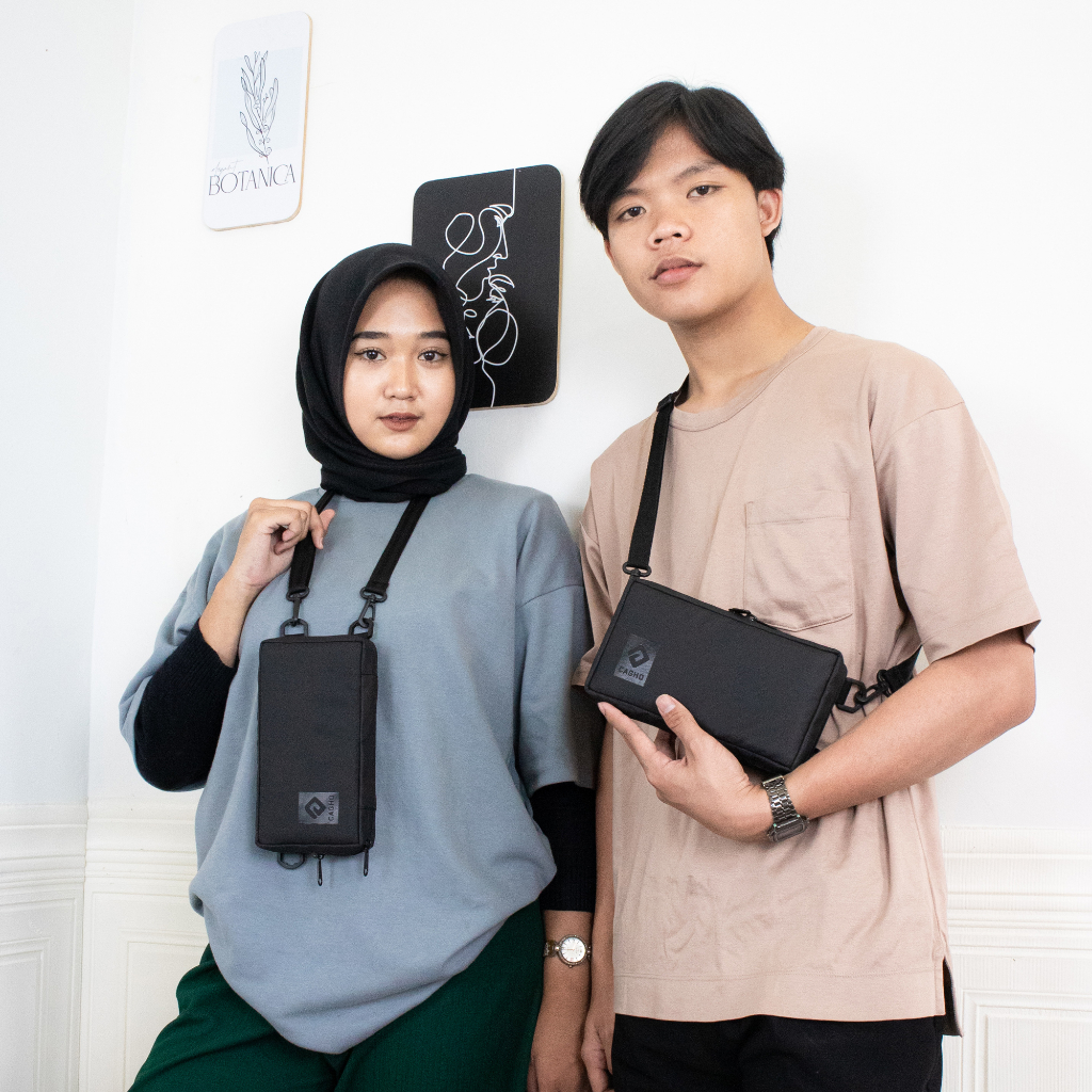 Cagho I SONIC แขวน Slingbag I กระเป๋าถือผู้ชาย I กระเป๋าคลัทช์ผู้ชายผู้หญิง I กันน้ําผู้ชาย Slingbag