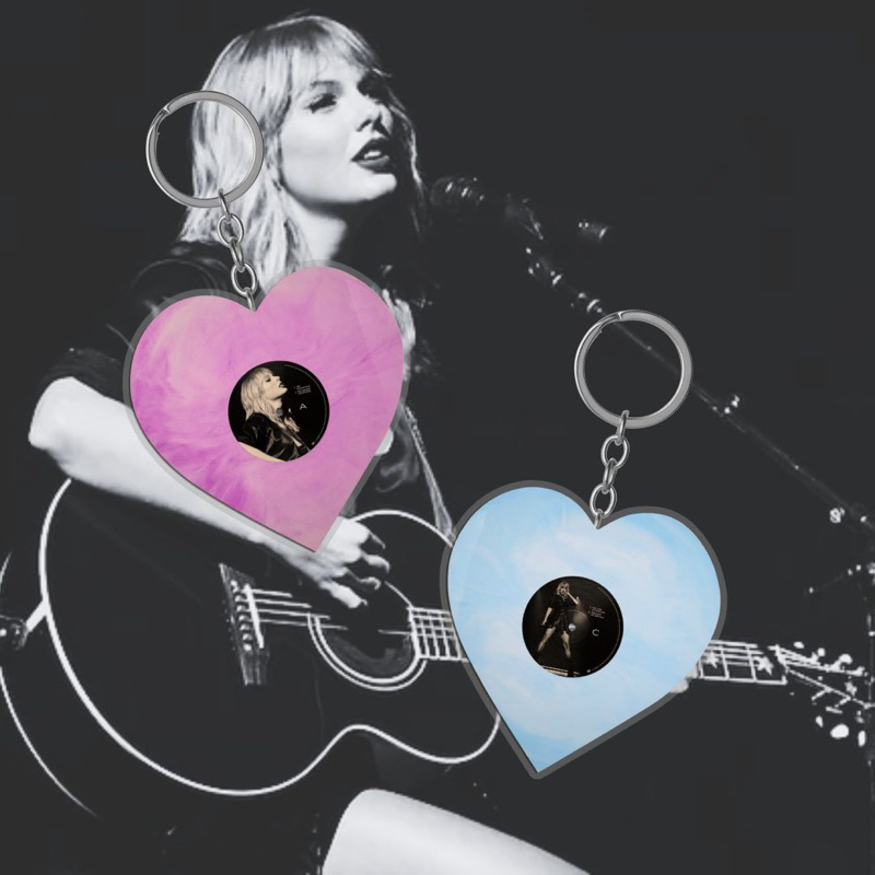 Gantungan Taylor Swift Lover Live From Paris พวงกุญแจไวนิล (พวงกุญแจ Hay Taylor Swift)
