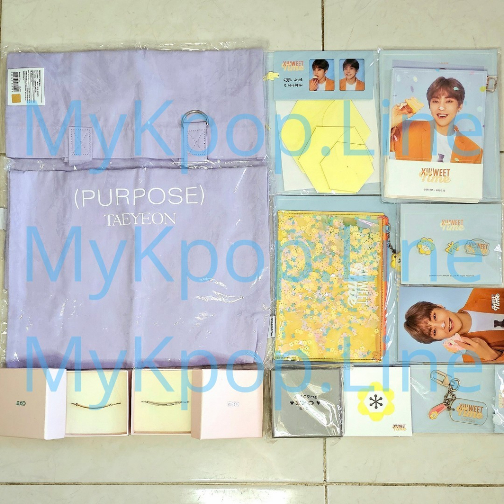 MD EXO สินค้า Xiuwet สร้อยคอแท็กยินดีต้อนรับกลับ Chanyeol Tote Bag Taeyeon OFFICIAL Clearance SM Rea