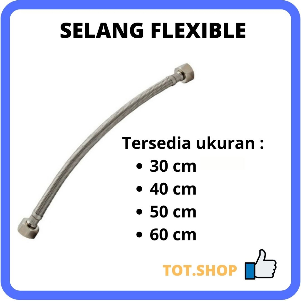 Universal สแตนเลสท่อยืดหยุ่นกันน้ําร้อนเย็น FLEXIBLE HOSE/ Jet Bidet ท่อ/ทองเหลืองสายฝักบัว Bidet ยื