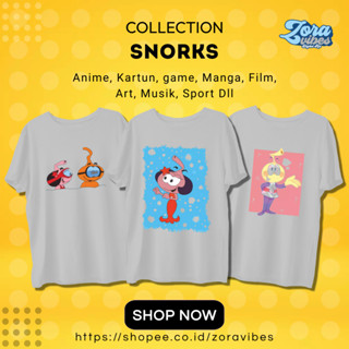 เสื้อยืด ผ้าฝ้าย ลาย Snorks Combed 30S