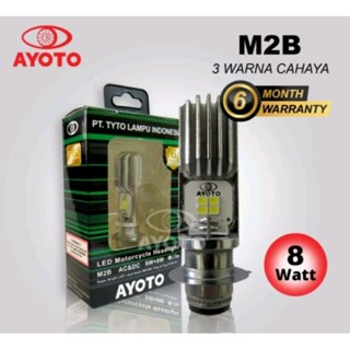 หลอดไฟหน้ารถจักรยานยนต์ Led H6 AYOTO M2B สว่างมาก สีขาว สําหรับ Honda
