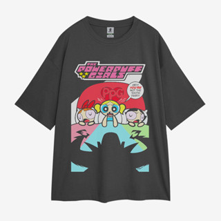 เสื้อยืด โอเวอร์ไซซ์ ลาย The Powerpuff Girls