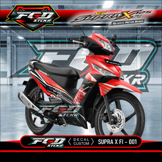 สติกเกอร์ ลายกราฟฟิค Supra X 125 Fi Modif Cool Supra X 125 Fi 001