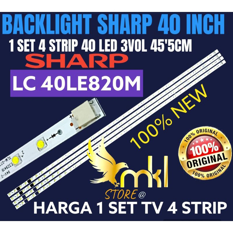 Sharp LC 40LE820M LED TV BACKLIGHT แบ็คไลท์ทีวี 40 นิ้ว