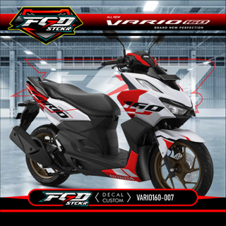 สติกเกอร์รูปลอก Fullbody Honda All New Vario 160-variation List Motor Design Malaysia style Graphic 007