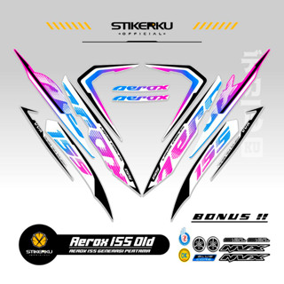 สติกเกอร์ ลาย OLD AEROX 155 VVA MOTIF OLD 155 VVA AEROX STICKER Unique AEROX 155 VVA STICKER AEROX 155 VVA STICKER STOCK DECAL LIST POLET Stickerkudecall