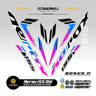 สติกเกอร์ ลาย OLD AEROX 155 VVA MOTIF OLD AEROX 155 VVA STICKER Unique AEROX 155 VVA STICKER AEROX 155 VVA STICKER STOCK DECAL LIST POLET Stickerkudecall