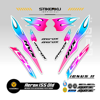 สติกเกอร์ AEROX 155 VVA MOTIF 62 OLD 155 VVA AEROX STICKER Unique AEROX 155 VVA STICKER AEROX 155 VVA STICKER STOCK DECAL LIST POLET Stickerkudecall