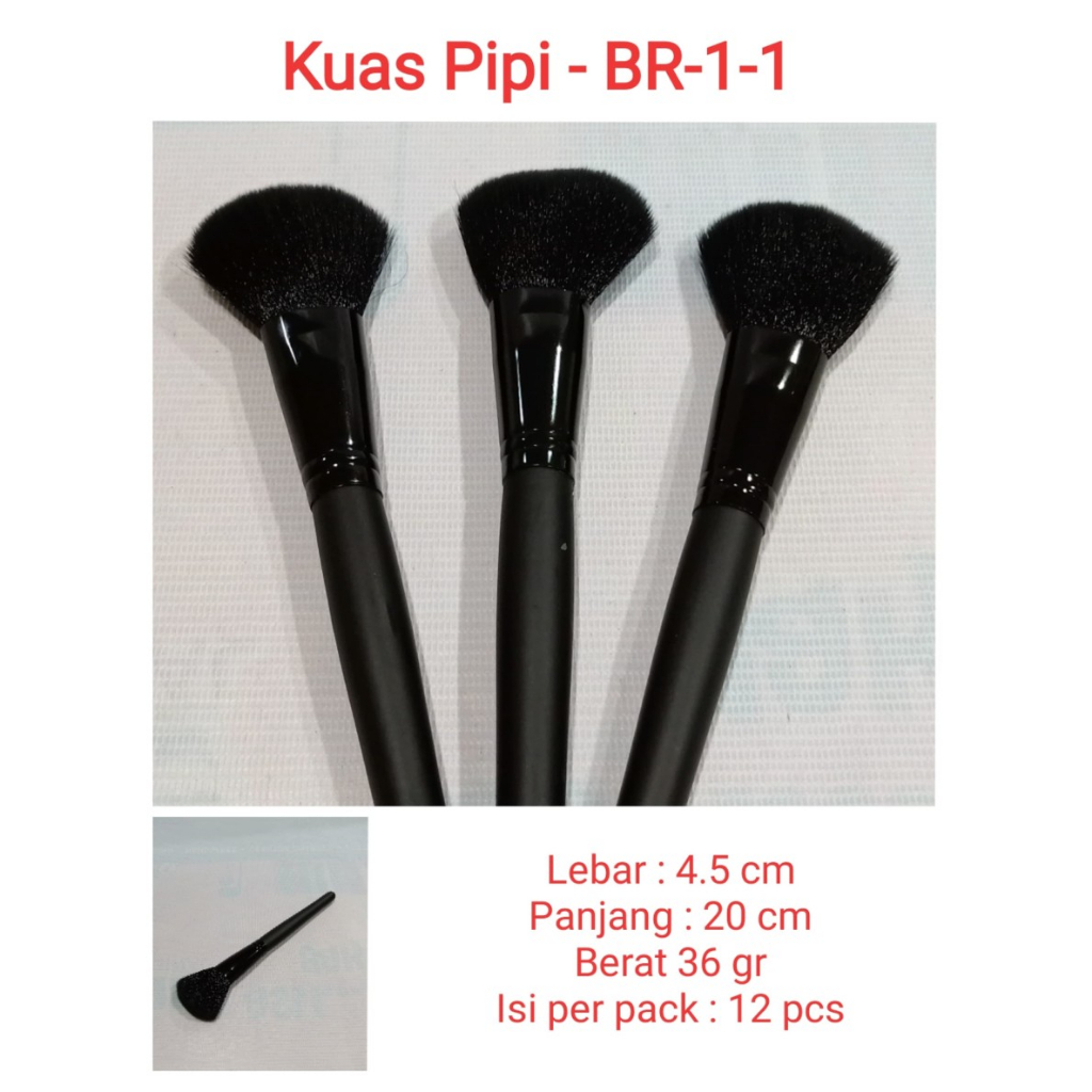 CHEEK BRUSH ~ KABUKI BRUSH ~ MAKE UP BRUSH ~ BLUSH ON BRUSH BR-1