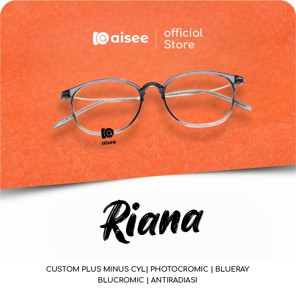Aisee - Riana แว่นตาบลูเรย์ แบบยืดหยุ่น ลบ