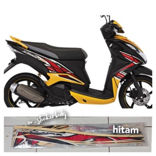 สติกเกอร์ติดตัวถัง สีดํา สําหรับ Yamaha Xeon RC 2012