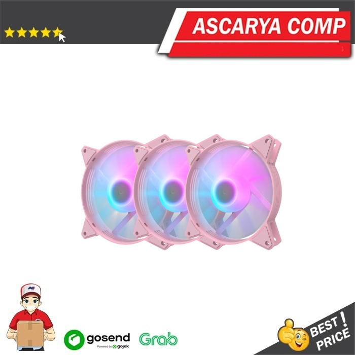 Aigo darkFlash C6 3IN1 C6MS RGB LED 12CM พัดลมเคส/พัดลมบรรจุ 3 ชิ้น