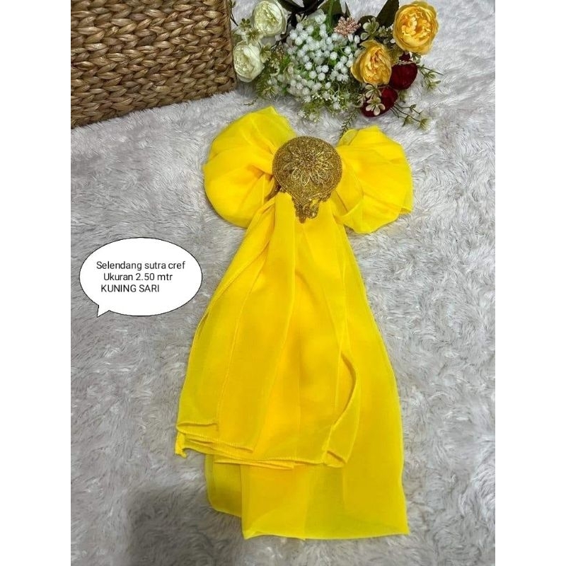 CREP SILK SCARF*****