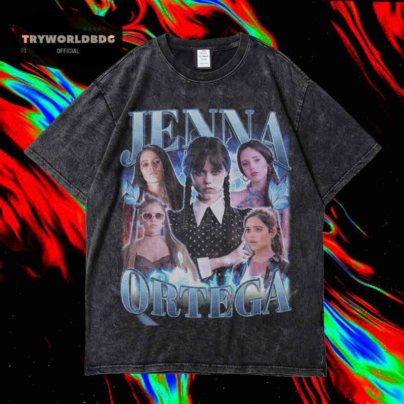 เสื้อยืด OVERSIZED / เสื้อยืด WASHED / เสื้อยืด OVERSIZED / JENNA ORTEGA VINTAGE TEE