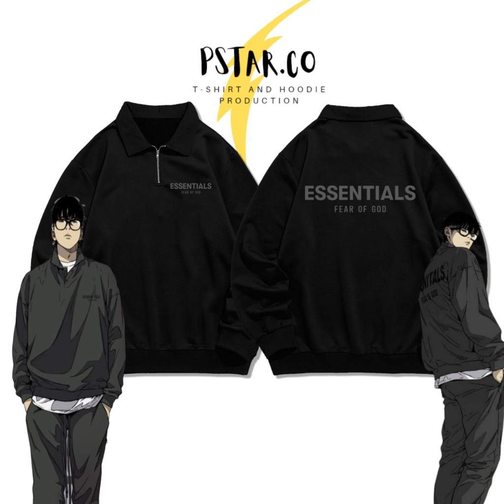 Jayjo Essential Halfzip Jacket Windbreaker Manhwa Outfit