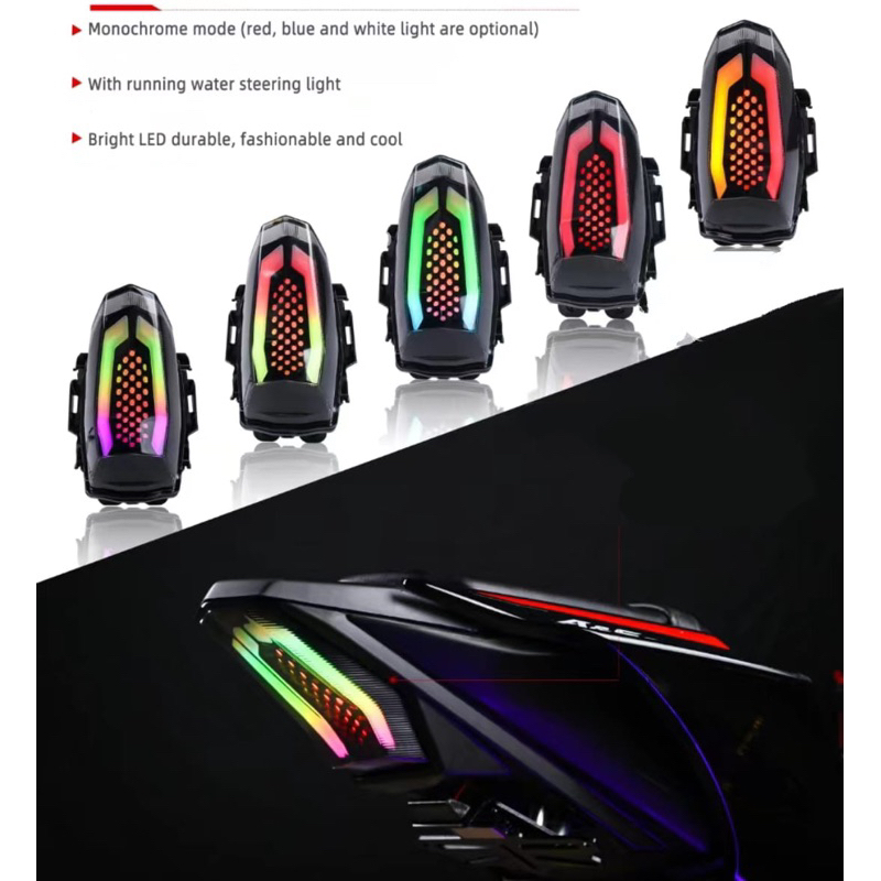 Stop lamp R15V4 R15V3 shark power รุ่นใหม่ R15V3 R15V4/R15M RGB MAGNET CONTROL NEW SERIES
