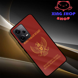 [cs22] เคสมันวาว Xiaomi Redmi Note 12 4G 5G| Redmi NOTE 12 PRO 4G | Poco X5 |เคสหนังสือแต่งงาน ลายกลิตเตอร์ Hp