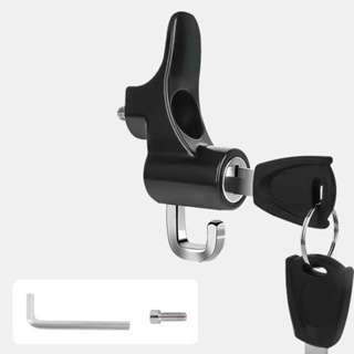 COD Kunci Pengaman Helm Anti Maling Warna Hitam Untuk Stang Motor