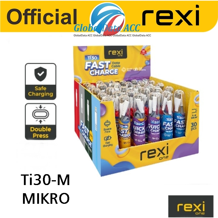 สายเคเบิลข้อมูล Rexi Ti30 TI30M TI30-M Micro 2.4A ชาร์จเร็ว