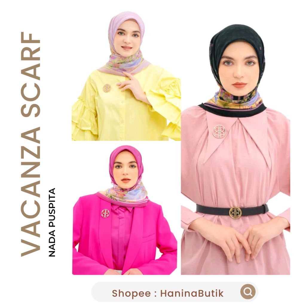 (READY TO SHIP) VACANZA SCARF HIJAB by INDAH NADA PUSPITA | BARBIE EDITION SOPHIA ANNALEISE ELINA AU