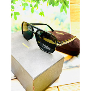 ใหม่ แว่นตากันแดด TF POLARIZED+Uv400 เรืองแสง สีดํา สําหรับผู้ชาย