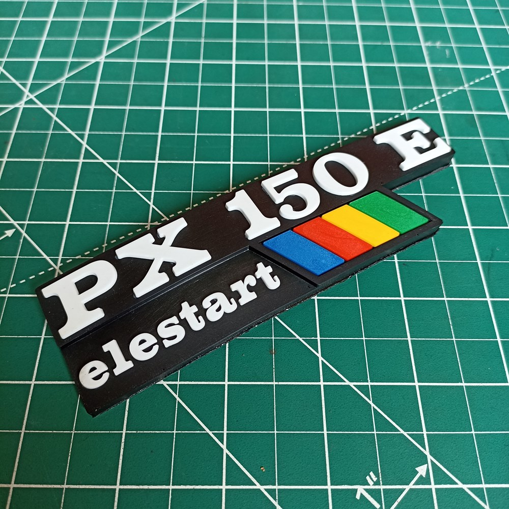 Vespa PX 150 E Elestart Exclusive Tepong Emblem