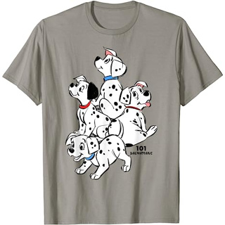 เสื้อยืด ลายดิสนีย์ Dalmatians Group Shot Puppies 101 แฟชั่น สําหรับผู้ใหญ่ เด็กผู้ชาย ผู้หญิง อายุ 12 3 4 5 6 7 8 9 10 11 12 ปี