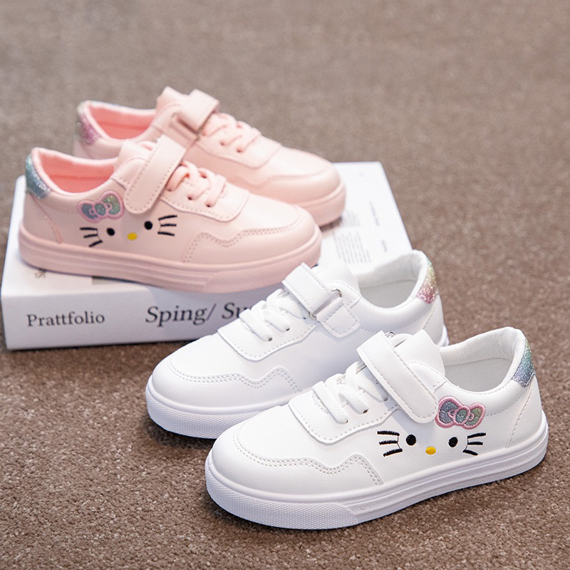 AXELINE - รองเท้าผ้าใบเด็กผู้หญิงลายการ์ตูน HK Glitter