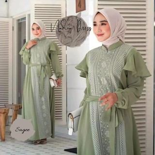 Gamis CRINKLE MIX ใหม่ล่าสุด NADIVA DRESS MUSLIM ชุดเดรส สไตล์หรูหรา สําหรับผู้หญิง 2023