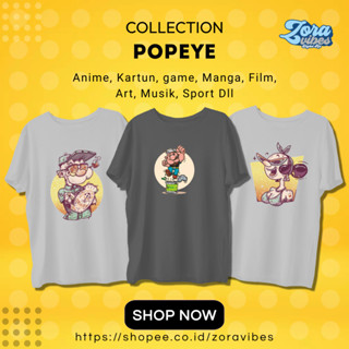 เสื้อยืด พิมพ์ลาย Popeye The Sailorman