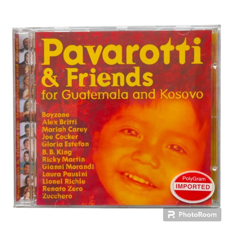 ซีดี Pavarotti & Friends สําหรับ Guatemala และ Kosovo (Mariah Carey/Boyzone/Rky Martin)