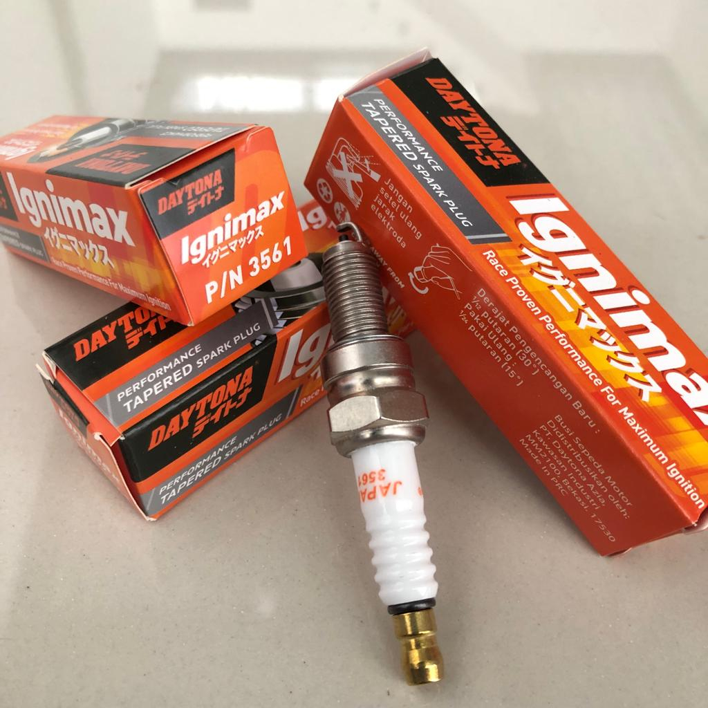 DAYTONA RACING หัวเทียนรหัส 3390-3561 Ignimax Tapered Spark Plug ยาวเกลียวหัวเทียนรหัส CPR9EA-9A และ
