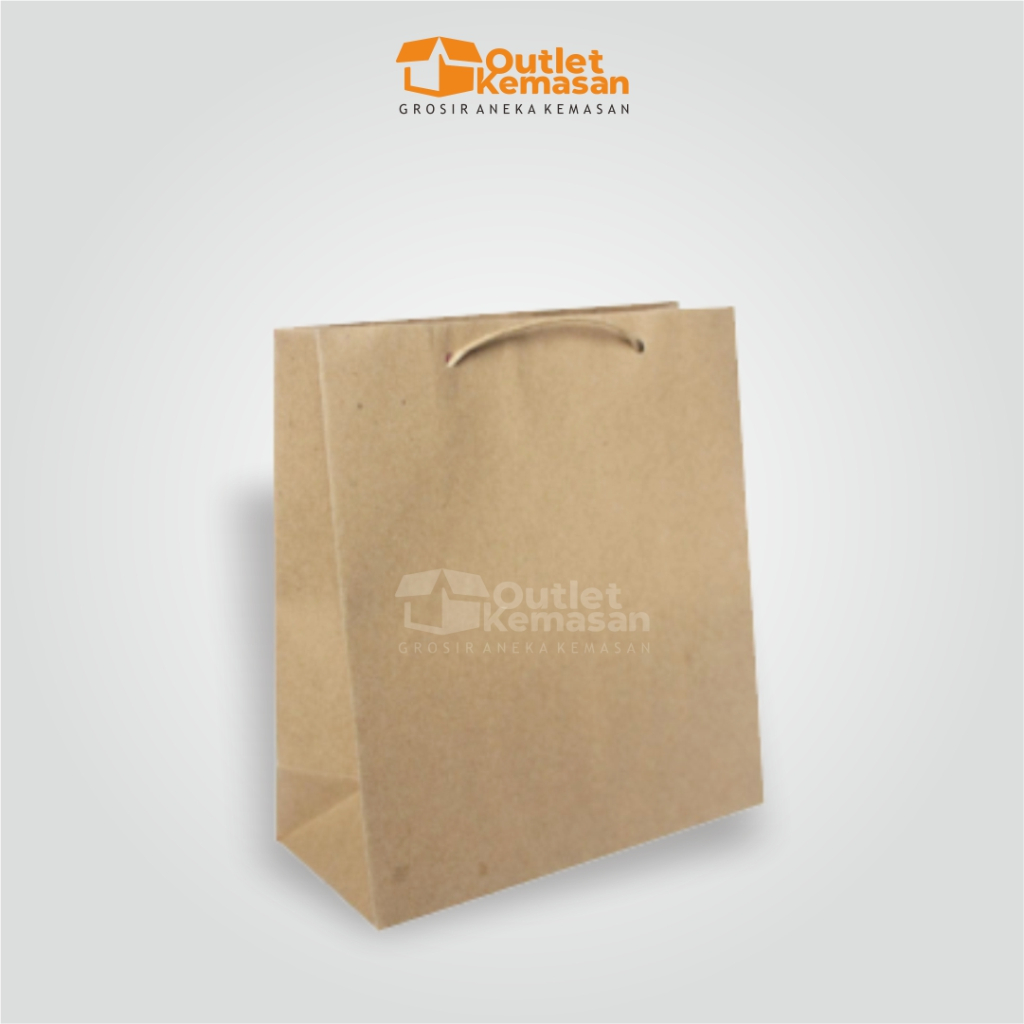 [Min Order 5 ชิ้น] Paperbag 15x7x17 | ถุงกระดาษสีน้ําตาล | เชือกถุงกระดาษ