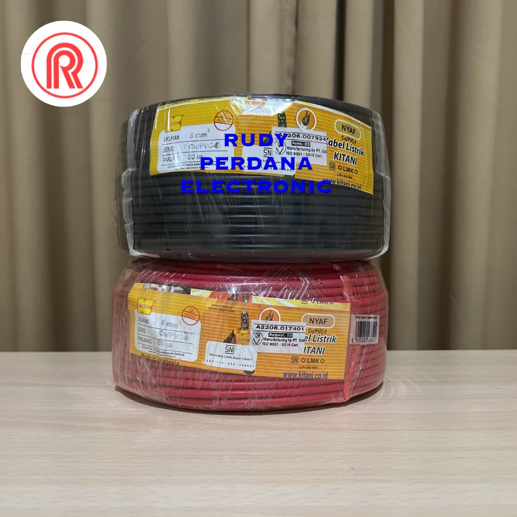 Nyaf LMK SNI สายไฟใยทองแดง 1x6MM 1x6MM