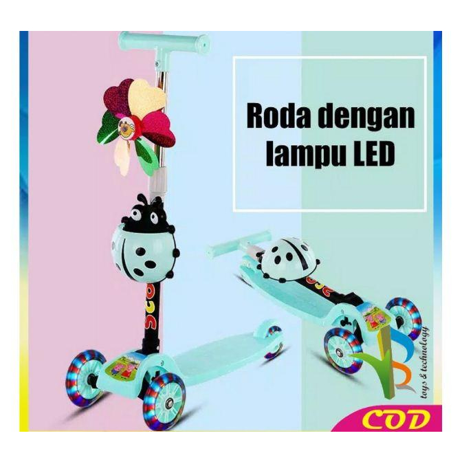 ของเล่นสกู๊ตเตอร์ Otopet สําหรับเด็ก Otoped Beetle 3 ล้อ Children& 39;s Scooter