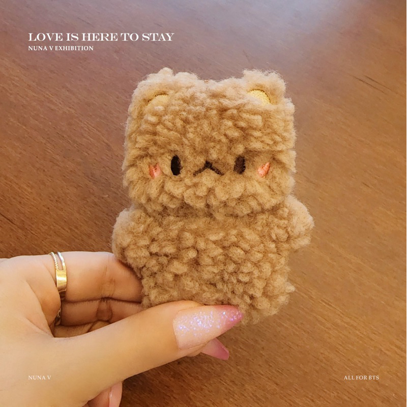 [READY] BTS V taehyung NUNA V Doll Choco Bear Doll Photocard Holder Eco Bag Bucket Bag Keyring