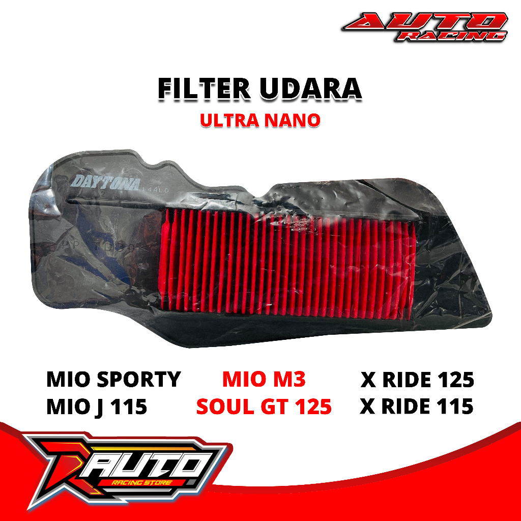 Racing Ultra Nano Filter Daytona Mio m3 กรองอากาศ Daytona Soul gt 125 Mio Smile กรองอากาศ Mio sporty