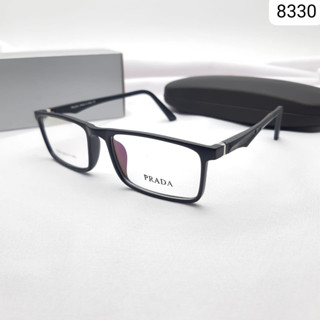 ใหม่ UNISEX PRADA 8330 SIZE 52-17-140 กรอบแว่นตา สําหรับผู้ชาย และผู้หญิง