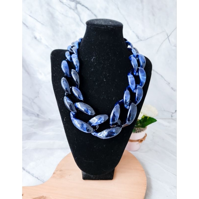 สร้อยคอโซ่หินอ่อน - npr550259 Minor defect