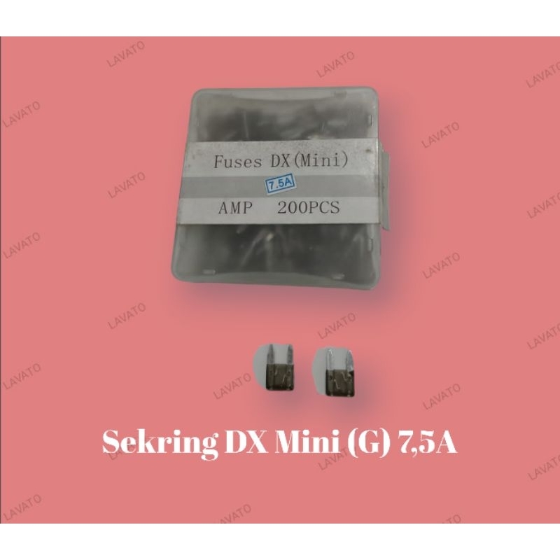 DX Mini Fuse (G) 7,5A (1 กล่อง มี 100 ชิ้น)