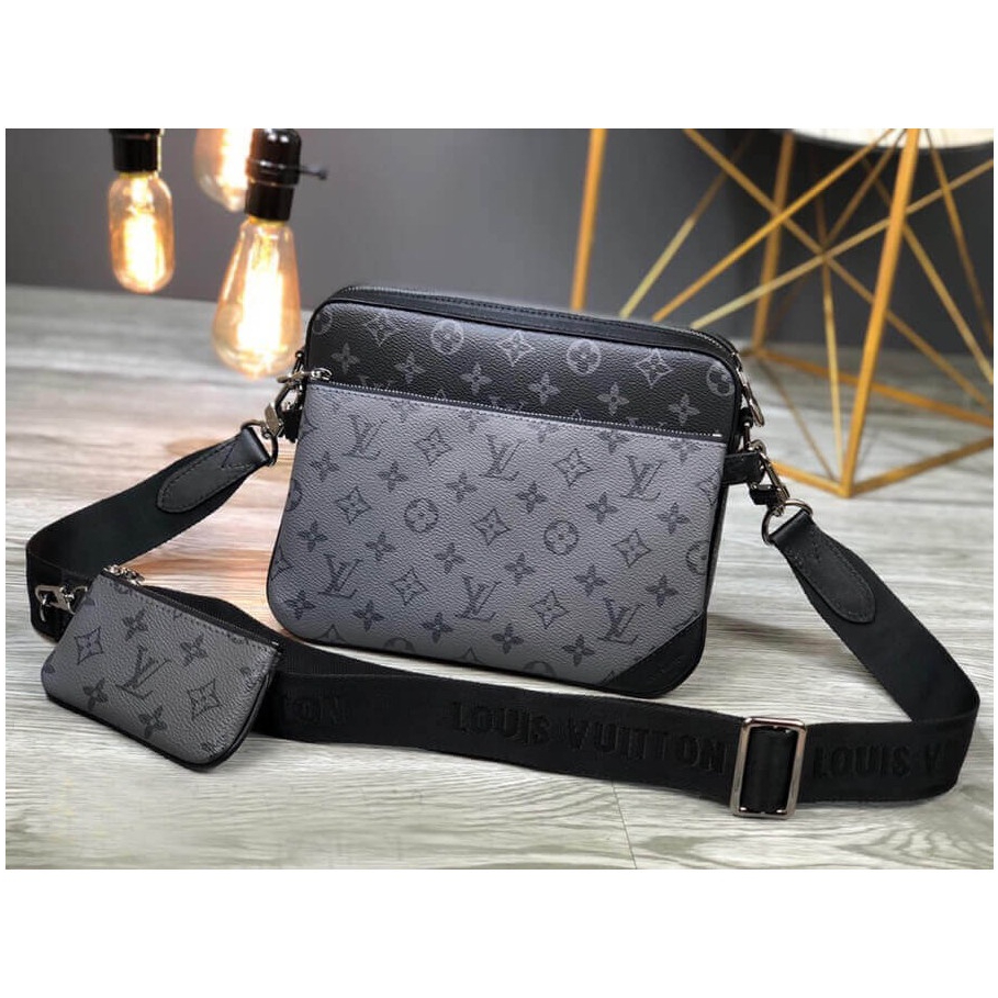 Vl Monogram Eclipse Trio Messenger 7013 (ผ้าฟรี +บับเบิ้ลแรป)