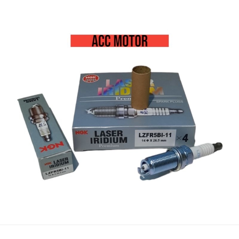 หัวเทียน NGK Laser Iridium Mitsubishi Mirage LZFR5BI-11 เดิม