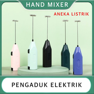 ANEKA HAND MIXER MINI ELEKTRIK / PENGADUK DALGONA COFFE / PENGOCOK TELUR FOAM - WARNA RANDOM