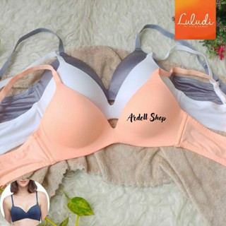 Dl BRA เสื้อชั้นในสตรี ไม่มีโครง ผ้าฝ้าย โซกานี โดย WACOAL POLOS RED CUP 32B 34B PC LLB60100B